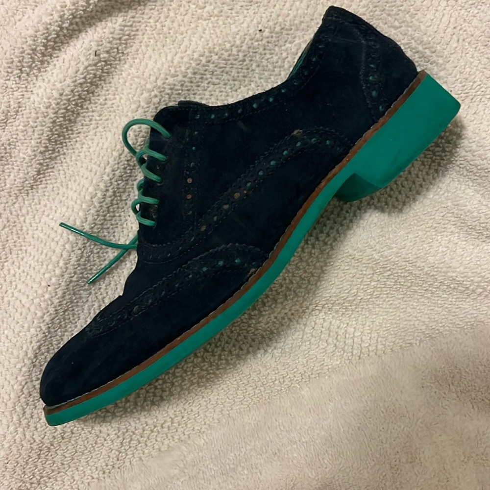 Cole Haan Blue Oxfords